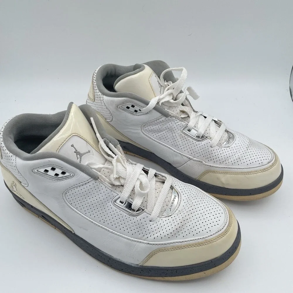 Jordan Courtside Mid White‎ Metallic Sneaker Basketball shoes Men's size 12